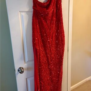 Stunning Red Sequin Gown